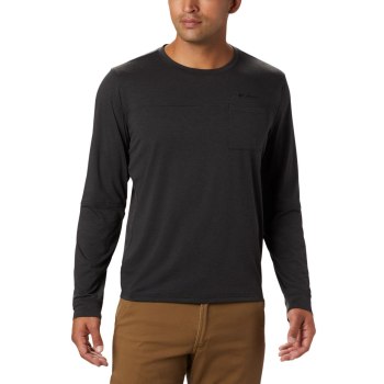 Columbia Sweater Heren, Outdoor Elements Long Sleeve Zwart, 46SBVUWAN